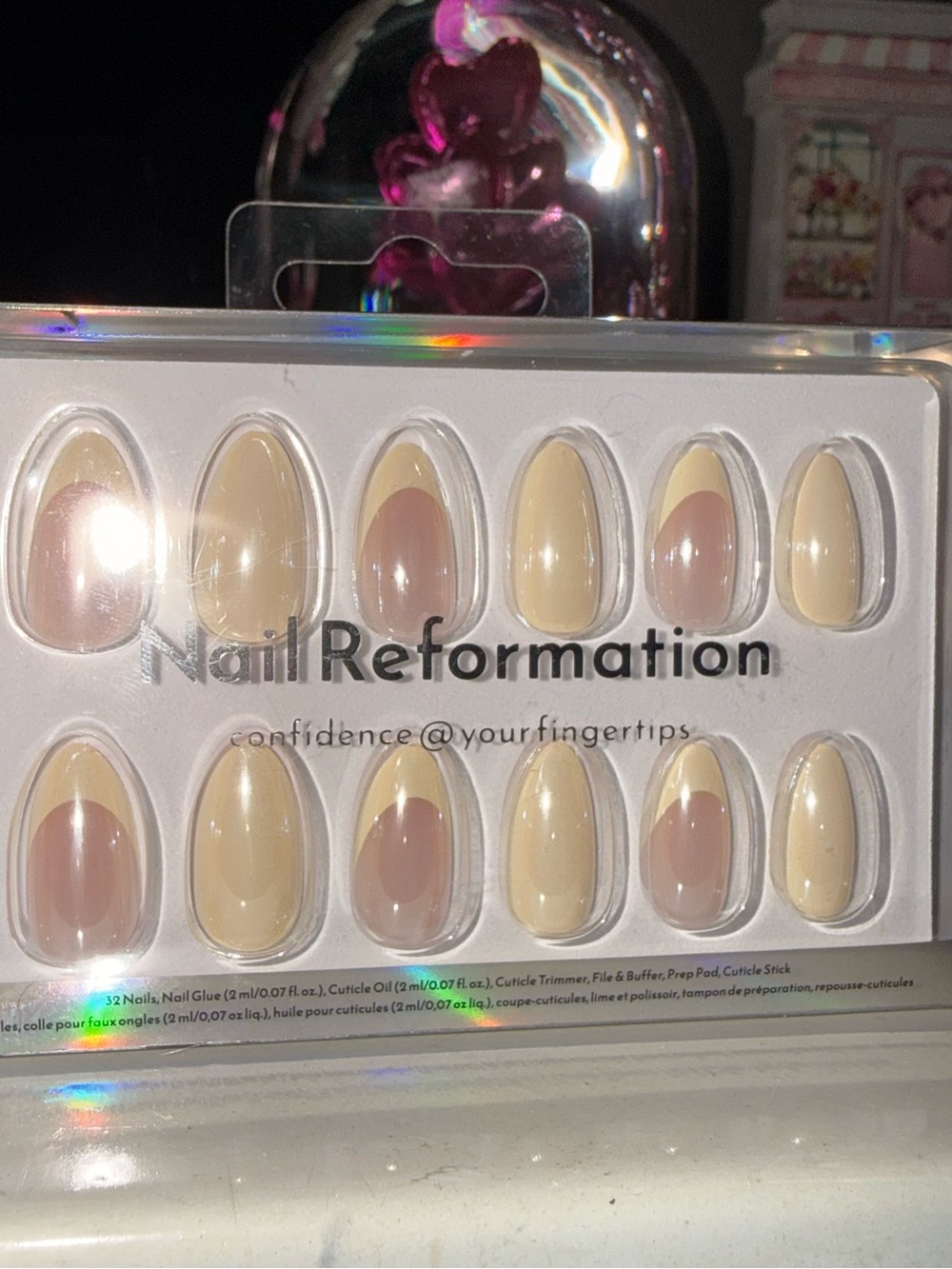 Nail Reformation Nude Press-On Nails - Sheer Beige & Cream - Picture 4 of 6